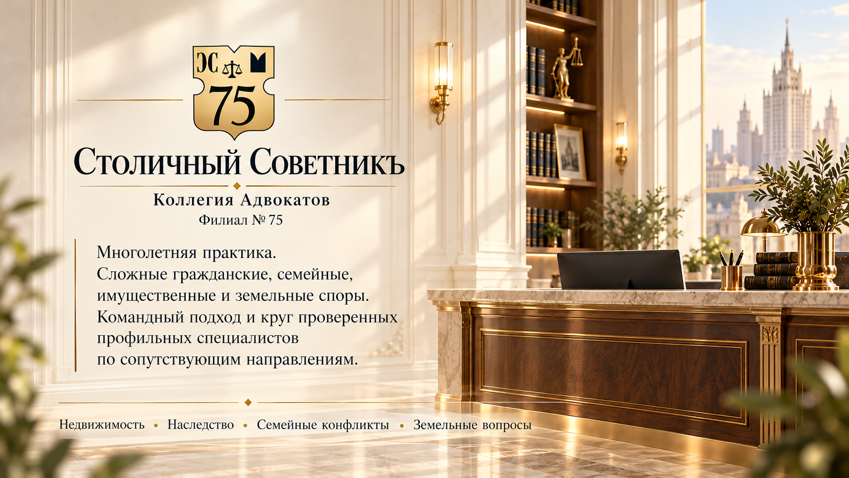 Столичный Советникъ. Многолетняя практика и комплексный подход