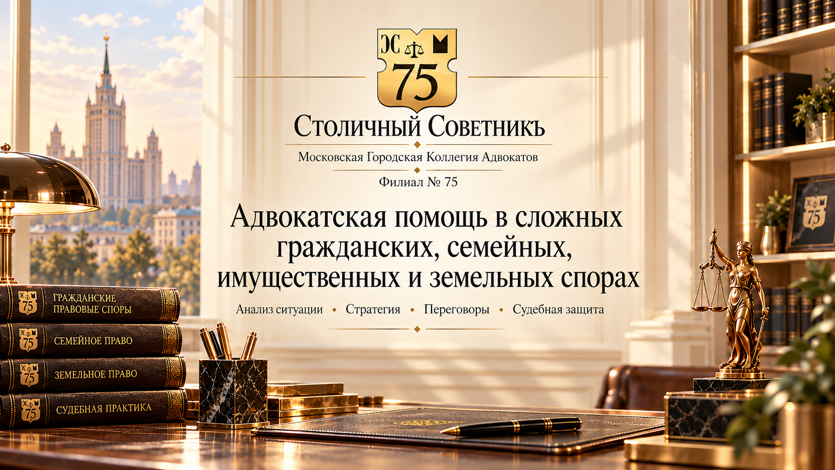 Столичный Советникъ. Адвокатская помощь в сложных гражданских, семейных, имущественных и земельных спорах